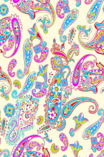 佩斯利印花华亿平台图片