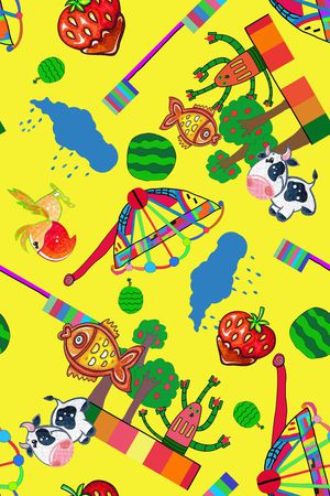 儿童画印花华亿平台图片