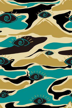 眼睛印花华亿平台图片