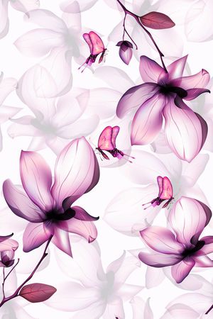 罂粟花印花华亿平台图片