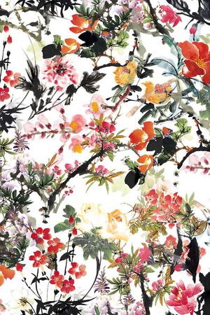 乱花印花华亿平台图片