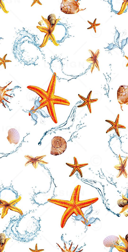 海洋生物印花华亿平台图片