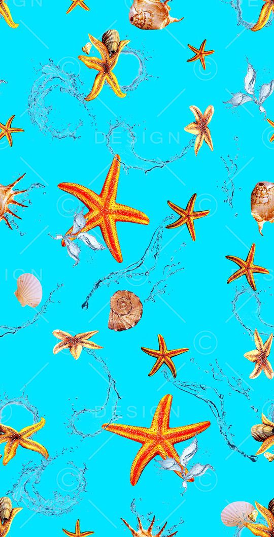 海洋生物印花华亿平台图片