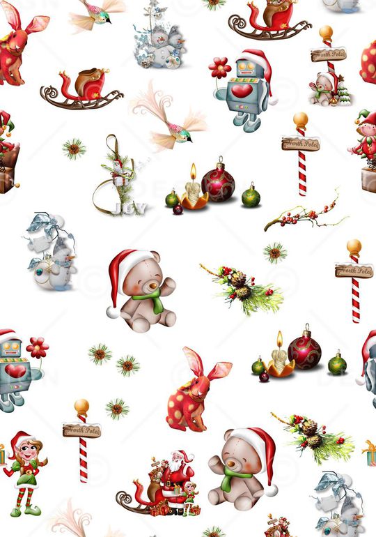 圣诞节印花华亿平台图片