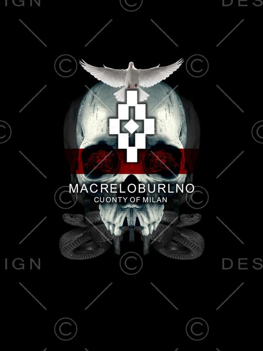 骷髅头印花华亿平台图片