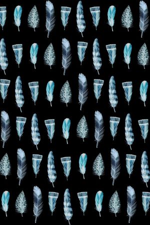 羽毛印花华亿平台图片