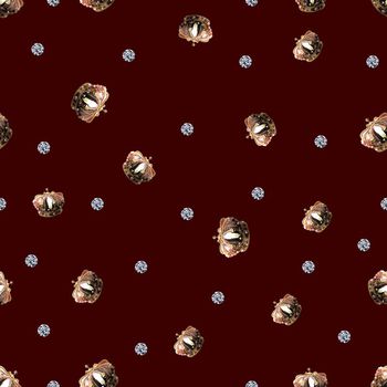 676663-皇冠钻石-枣红