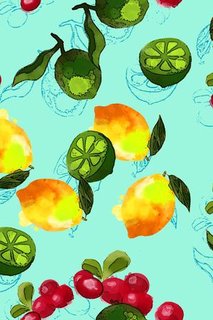 热带鱼印花华亿平台图片