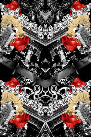 玫瑰印花华亿平台图片