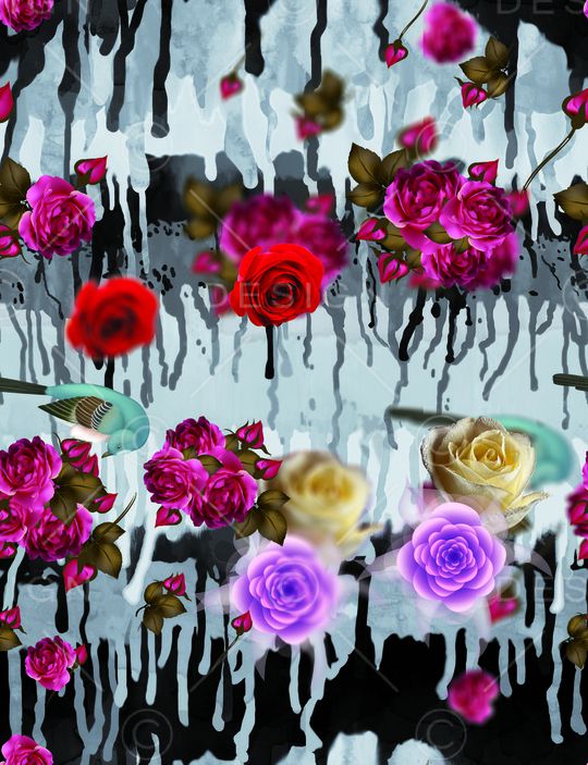 莫妮卡-大牌华亿平台印花华亿平台图片