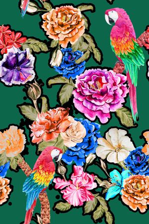 中国风印花华亿平台图片