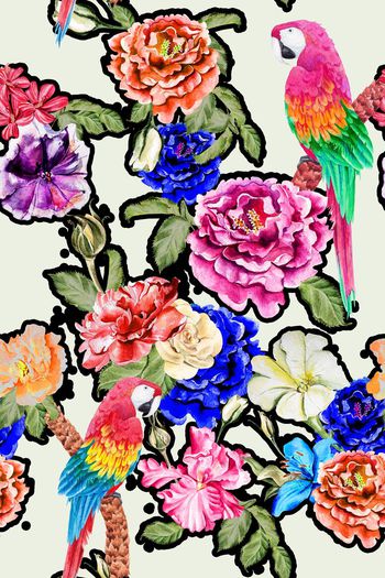 中国风印花华亿平台图片