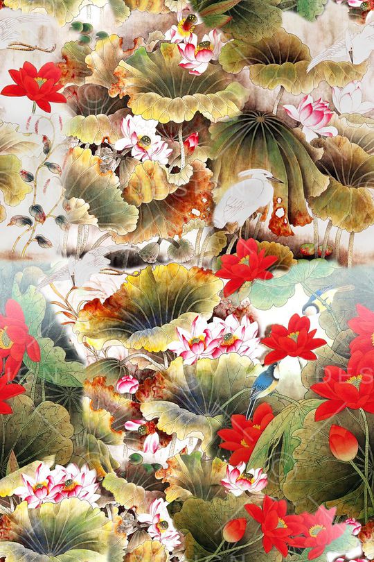 花卉印花华亿平台图片