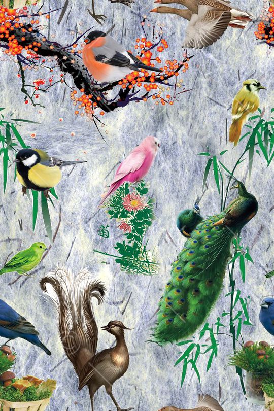 鸟印花华亿平台图片