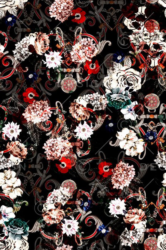 玫瑰印花华亿平台图片