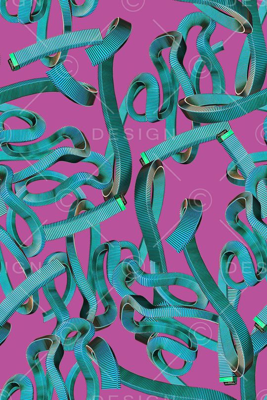 波浪条纹印花华亿平台图片