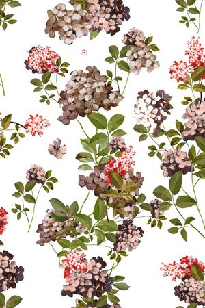 满底密集花印花华亿平台图片