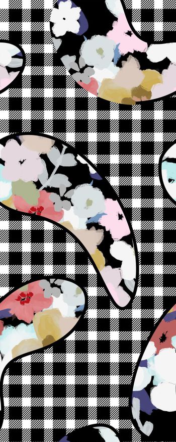 格子印花华亿平台图片