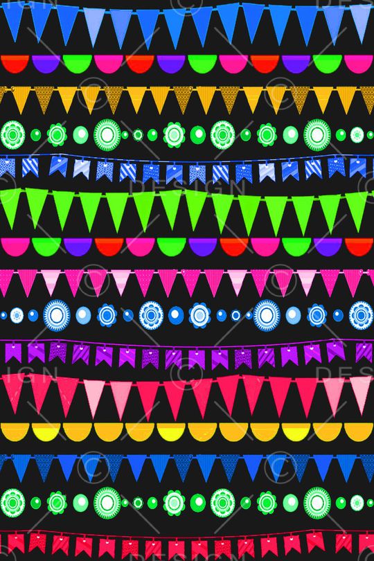 水彩几何印花华亿平台图片