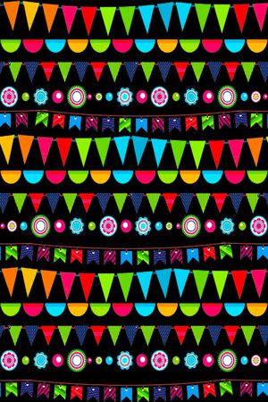 水彩几何印花华亿平台图片