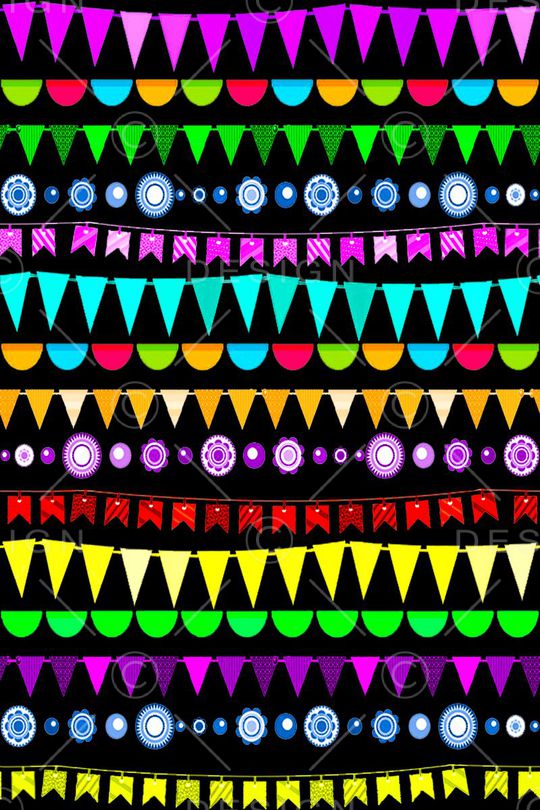 水彩几何印花华亿平台图片