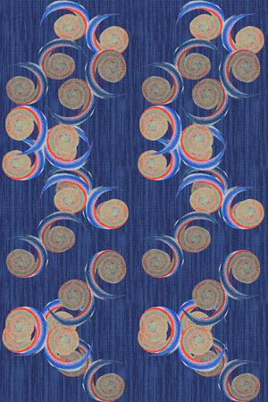 牛仔底纹印花华亿平台图片