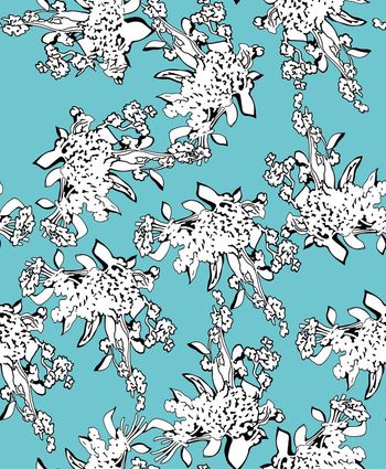 677108-抽象花卉剪影传统华亿平台3