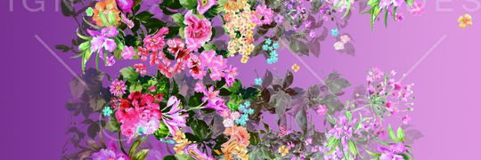 乱花印花华亿平台图片