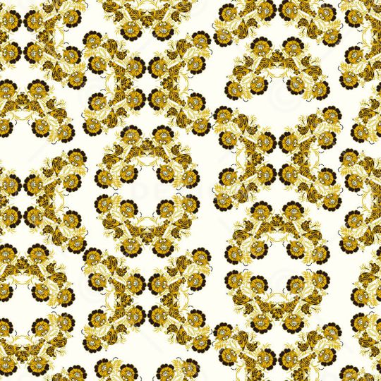 卷草纹印花华亿平台图片