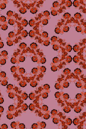 卷草纹印花华亿平台图片