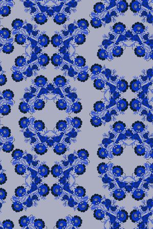 卷草纹印花华亿平台图片