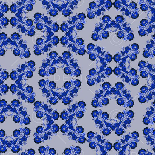 卷草纹印花华亿平台图片