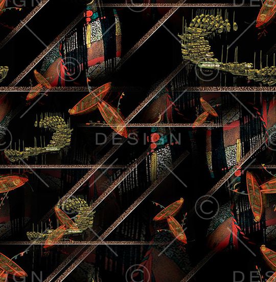 抽象印花华亿平台图片