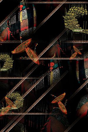 抽象印花华亿平台图片