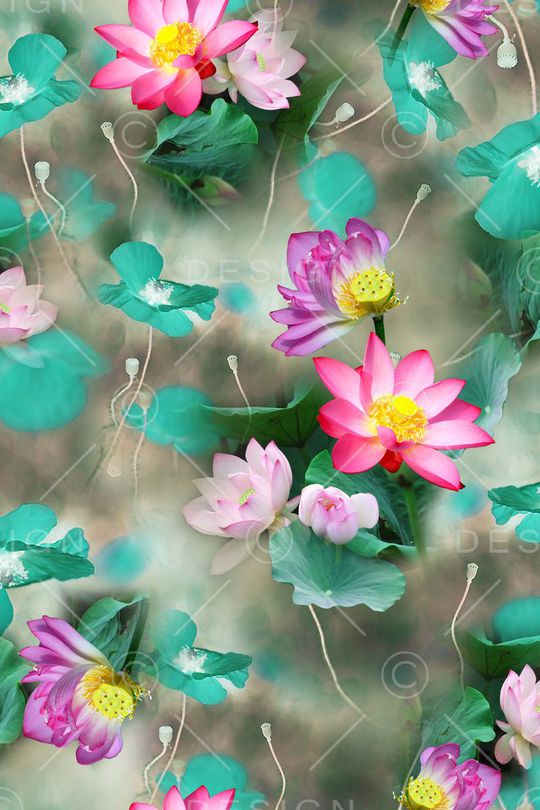 3D花卉印花华亿平台图片