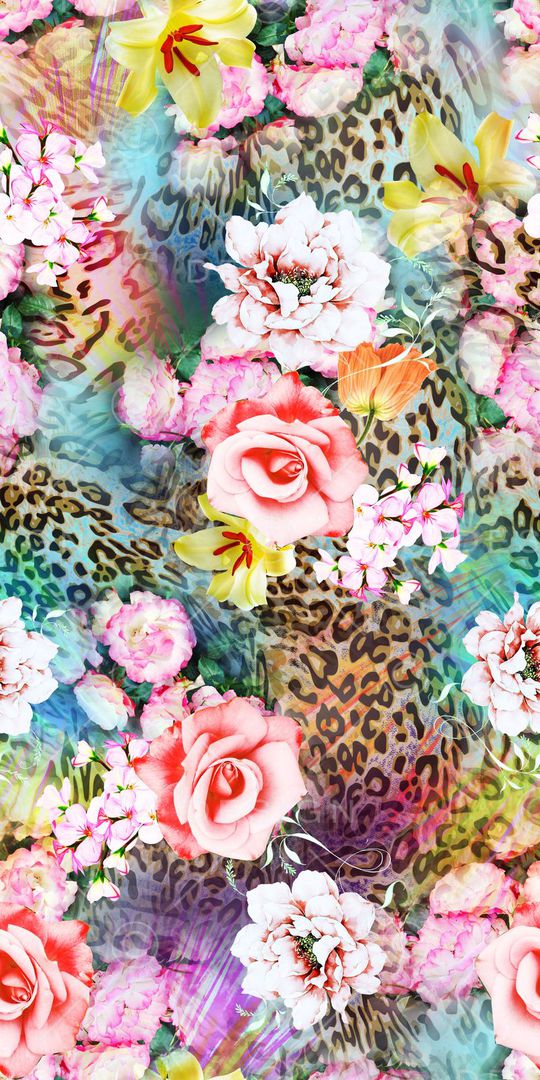 豹纹印花华亿平台图片