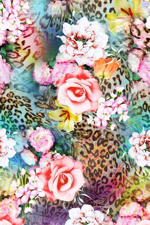 豹纹印花华亿平台图片