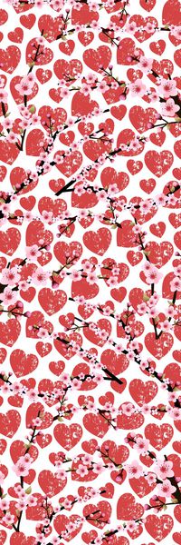 心形底纹长巾印花华亿平台图片