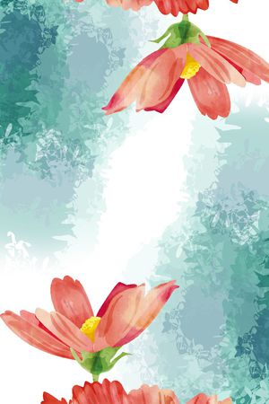 非洲菊花卉长丝巾印花华亿平台图片