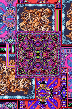 民族风印花华亿平台图片