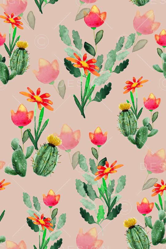 水彩手绘印花华亿平台图片