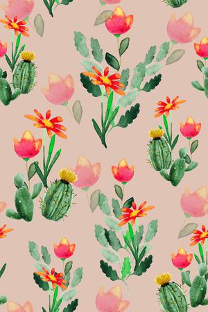 水彩手绘印花华亿平台图片