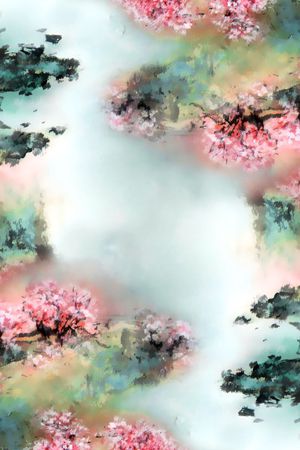 桃花印花华亿平台图片