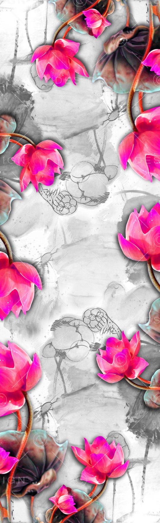 围巾印花华亿平台图片