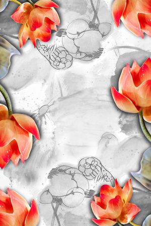 围巾印花华亿平台图片