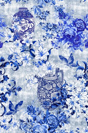 青花印花华亿平台图片