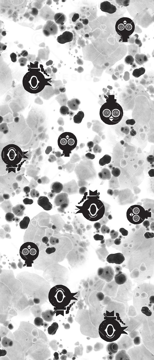 几何图案印花华亿平台图片