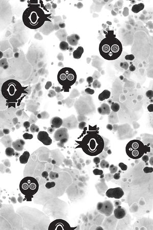 几何图案印花华亿平台图片