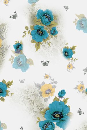 清新典雅印花华亿平台图片