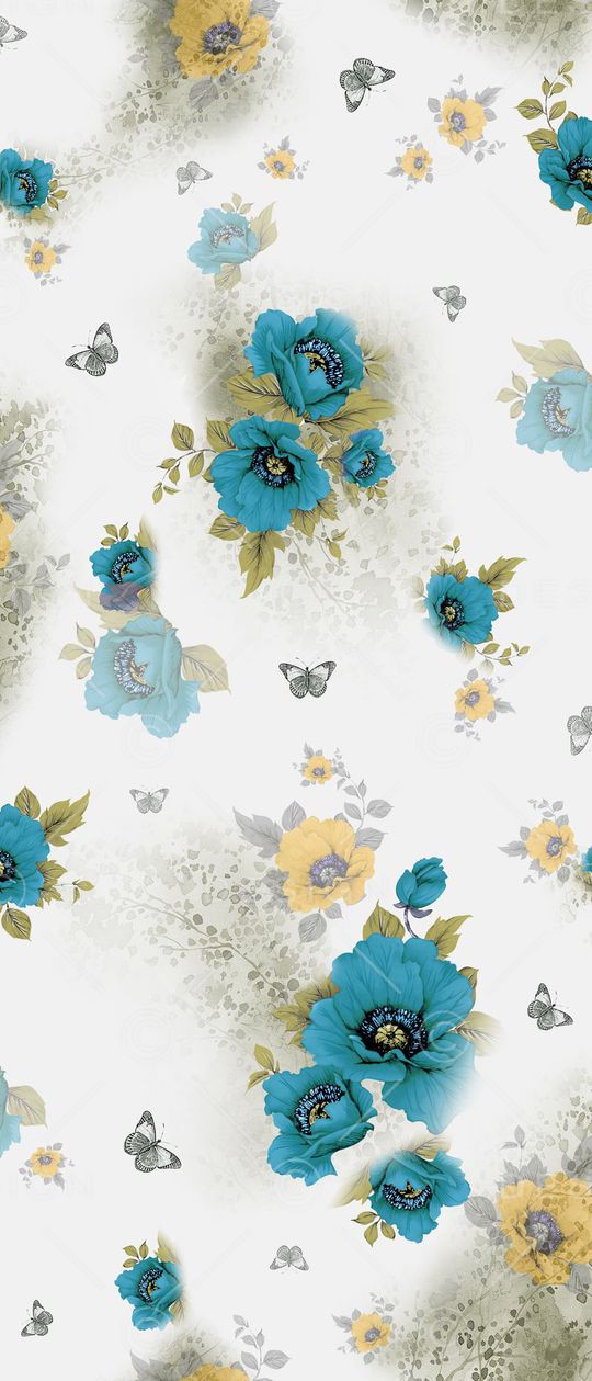 清新典雅印花华亿平台图片